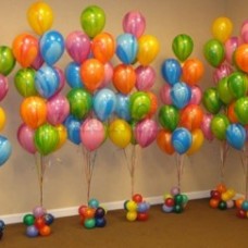 One Balloon Trees Assorted Colours